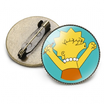 Simpson Photo Printed Lapel Pins Cartoon Pins