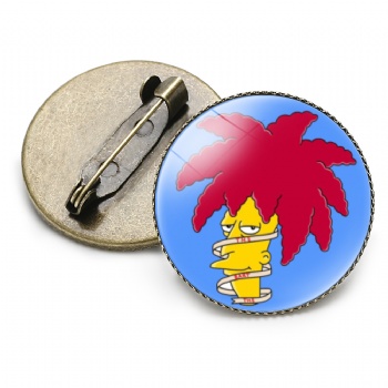 Simpson Photo Printed Lapel Pins Cartoon Pins