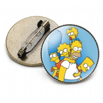 Simpson Photo Printed Lapel Pins Cartoon Pins