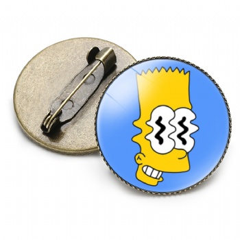Simpson Photo Printed Lapel Pins Cartoon Pins
