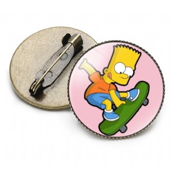 Simpson UV Printed Lapel Pins Cartoon Pins