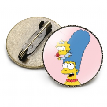 Simpson UV Printed Lapel Pins Cartoon Pins