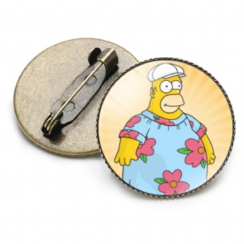 Simpson UV Printed Lapel Pins Cartoon Pins