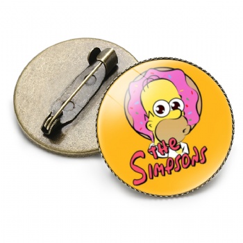 Simpson UV Printed Lapel Pins Cartoon Pins
