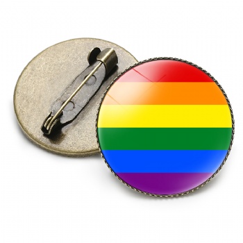 LGBT Gay Pride Photo Printed Lapel Pins