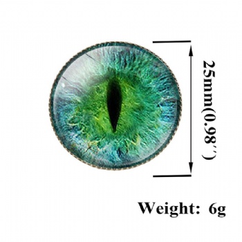 The Eye of the Demon Photo Printed Lapel Pins