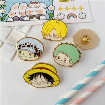 One Piece Anime Hard Enamel Lapel Pins Badges