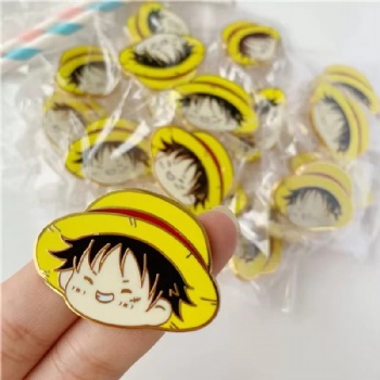 One Piece Anime Hard Enamel Lapel Pins Badges