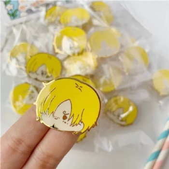 One Piece Anime Hard Enamel Lapel Pins Badges