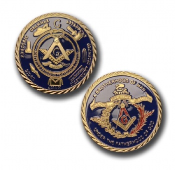 Metal Crafts Factory Wholesale Cheap Custom Coins Masonic Coin Masonic Challenge Coin