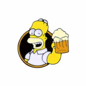 Cartoon Anime Simpsons Pin Brooch Fashional Metal Pin Badge Soft Enamel Custom Lapel Pins