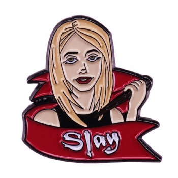China Badge Maker Wholesale Feminism Metal Pin Cloth Badges Low Price Customize Badge