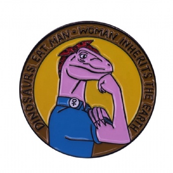 China Badge Maker Wholesale Feminism Metal Pin Cloth Badges Low Price Customize Badge