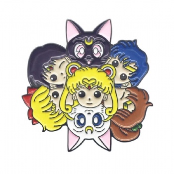 CompareShare Custom High Quality Soft Enamel Cartoon Pins Sailor Moon Pins Metal Enamel Pin Anime