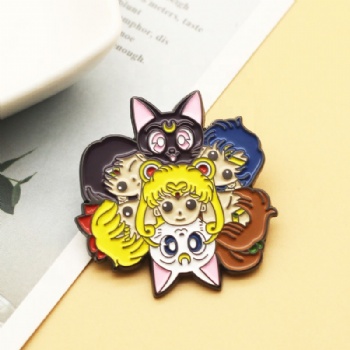 CompareShare Custom High Quality Soft Enamel Cartoon Pins Sailor Moon Pins Metal Enamel Pin Anime