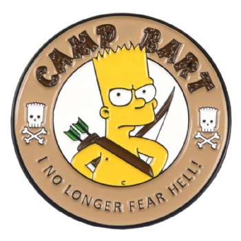 Enamel Pin Manufacture Hot Sell Badges Simpson Enamel Pin Custom Soft Enamel Pin Pack
