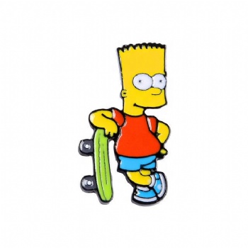 Enamel Pin Manufacture Hot Sell Badges Simpson Enamel Pin Custom Soft Enamel Pin Pack