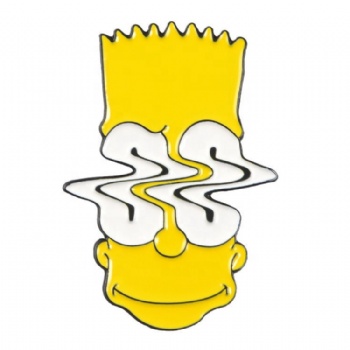 Enamel Pin Manufacture Hot Sell Badges Simpson Enamel Pin Custom Soft Enamel Pin Pack