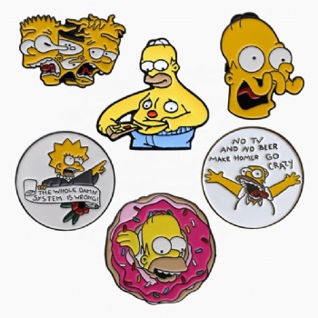 Fashion Trends Epoxy Pin Badge Iron Metal Blank Lapel Pins Badges Soft Enamel Lapel Pin For Men