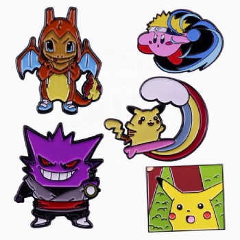 Pokemon Pins Custom Made Iron Pokemon Enamel Pins Cute Cartoon Pokemon Pin Badge