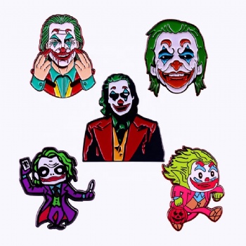 Promotional Gift Enamel Pin Manufacturer Custom Enamel Pin Clown Cartoon Soft Enamel Pin Custom