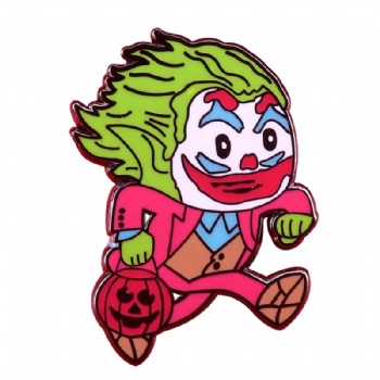 Promotional Gift Enamel Pin Manufacturer Custom Enamel Pin Clown Cartoon Soft Enamel Pin Custom