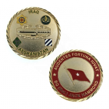 China Custom Coin Maker Customize Iraq Afghanistan Metal Military Coins Challenge Coin Custom
