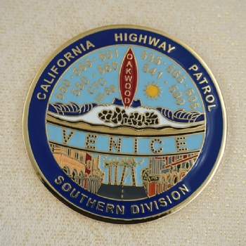 Free Sample Custom Design Coin California Republic Gold Coin Custom Military Challenge Coins
