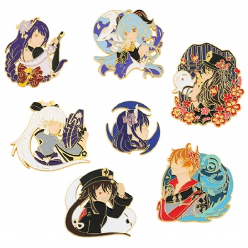 Original God Cartoon Lapel Pins Anime Enamel Pins