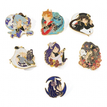 Original God Cartoon Lapel Pins Anime Enamel Pins