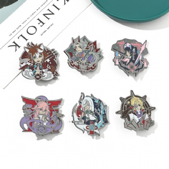 Original God Anime Enamel Pins Cartoon Pins
