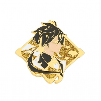 Glitter Enamel Pin Custom Cartoon Anime Pin