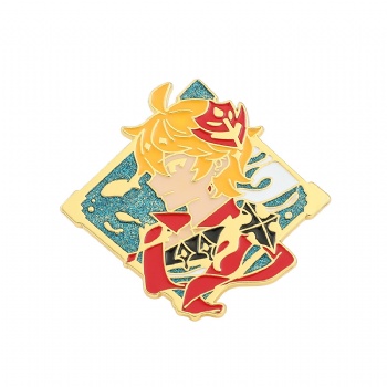 Glitter Enamel Pin Custom Cartoon Anime Pin