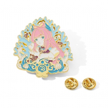 Genshin Impact Soft Enamel Pins Cartoon Anime Pin
