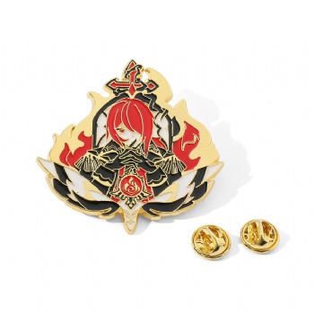 Genshin Impact Soft Enamel Pins Cartoon Anime Pin