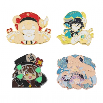 Genshin Impact Game Enamel Pin Cartoon Anime Pin