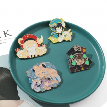 Genshin Impact Game Enamel Pin Cartoon Anime Pin