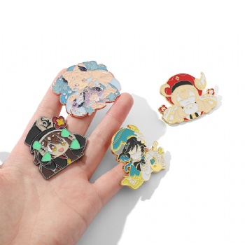 Genshin Impact Game Enamel Pin Cartoon Anime Pin