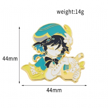Genshin Impact Game Enamel Pin Cartoon Anime Pin