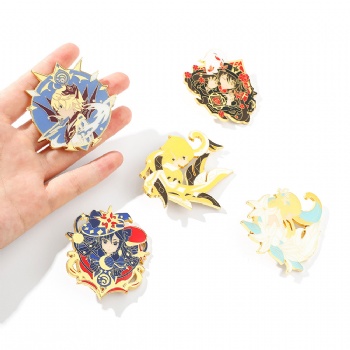 Genshin Impact Pins Cute Cartoon Anime Pin Badge
