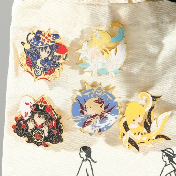 Genshin Impact Pins Cute Cartoon Anime Pin Badge