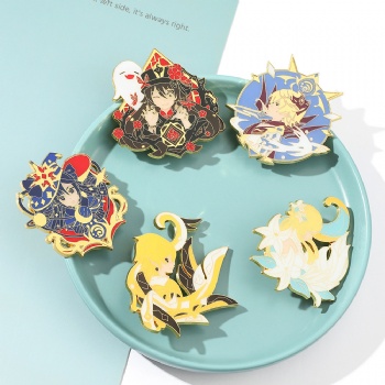 Genshin Impact Pins Cute Cartoon Anime Pin Badge
