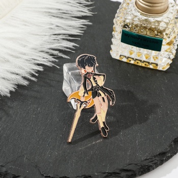 Genshin Impact Figure Anime Lapel Pins Badges