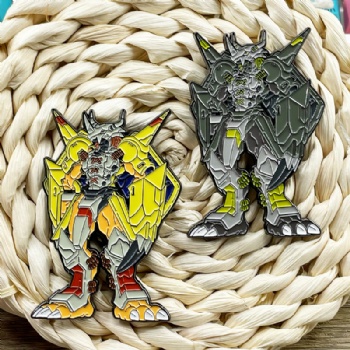 War Greymon Anime Pins Enamel Cartoon Lapel Pins