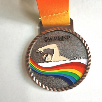 Swimming Metal Medals Custom Medals