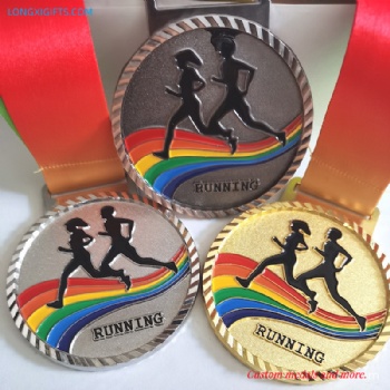 Running Metal Medals Custom Medals