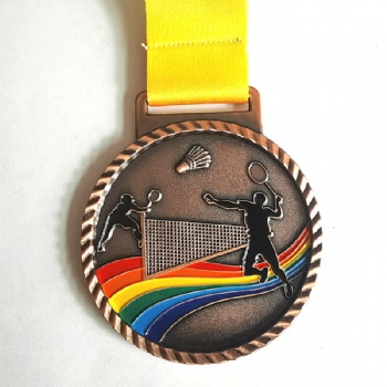 Badminton Metal Medals Custom Medals