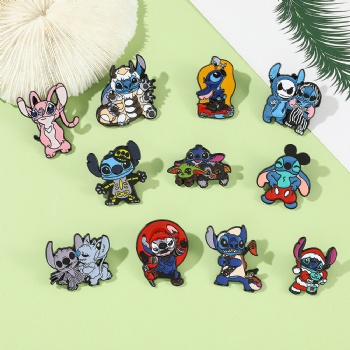 Disney Pins Stitch Cartoon Pins Anime Enamel Pins