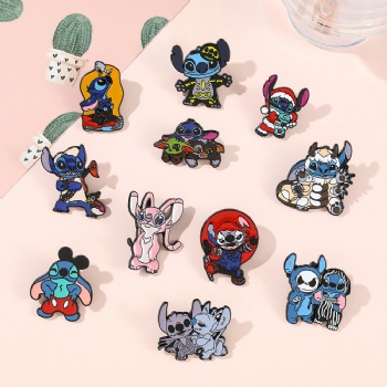 Disney Pins Stitch Cartoon Pins Anime Enamel Pins