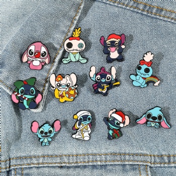 Custom Anime Lapel Pins Stitch Cartoon Pins
